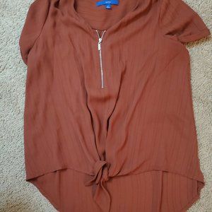 Rich Brown/Maroon Blouse
